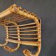 Rattan coat rack