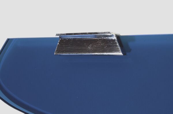 Étagère murale bleue attribuée à Fontana Arte, 1970