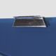 Blue wall shelf attributed to Fontana Arte, 1970