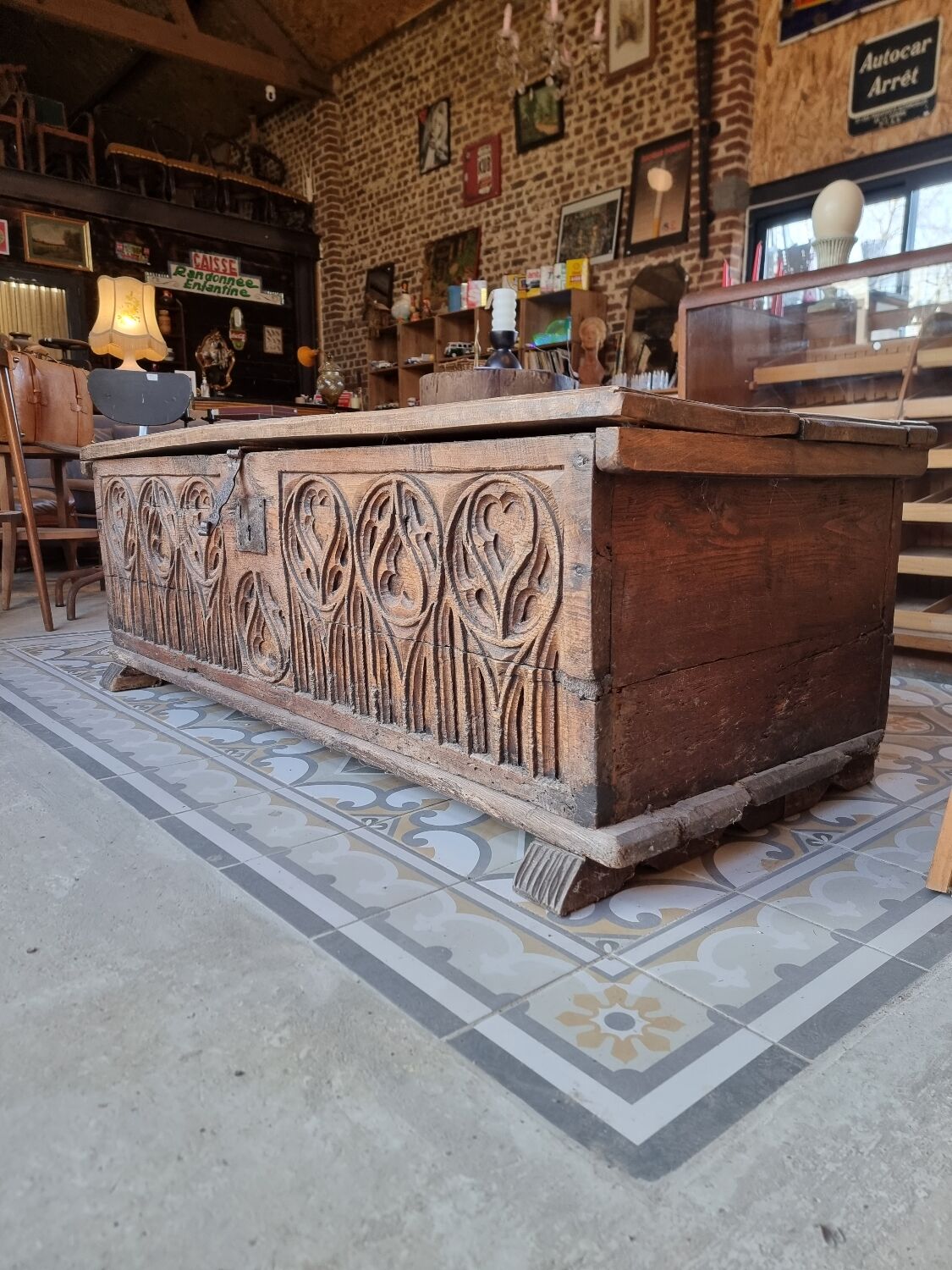 Old Gothic chest