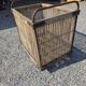 Ancient bakery cart made of rattan.