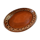 Oval plate in varnished sandstone 70'