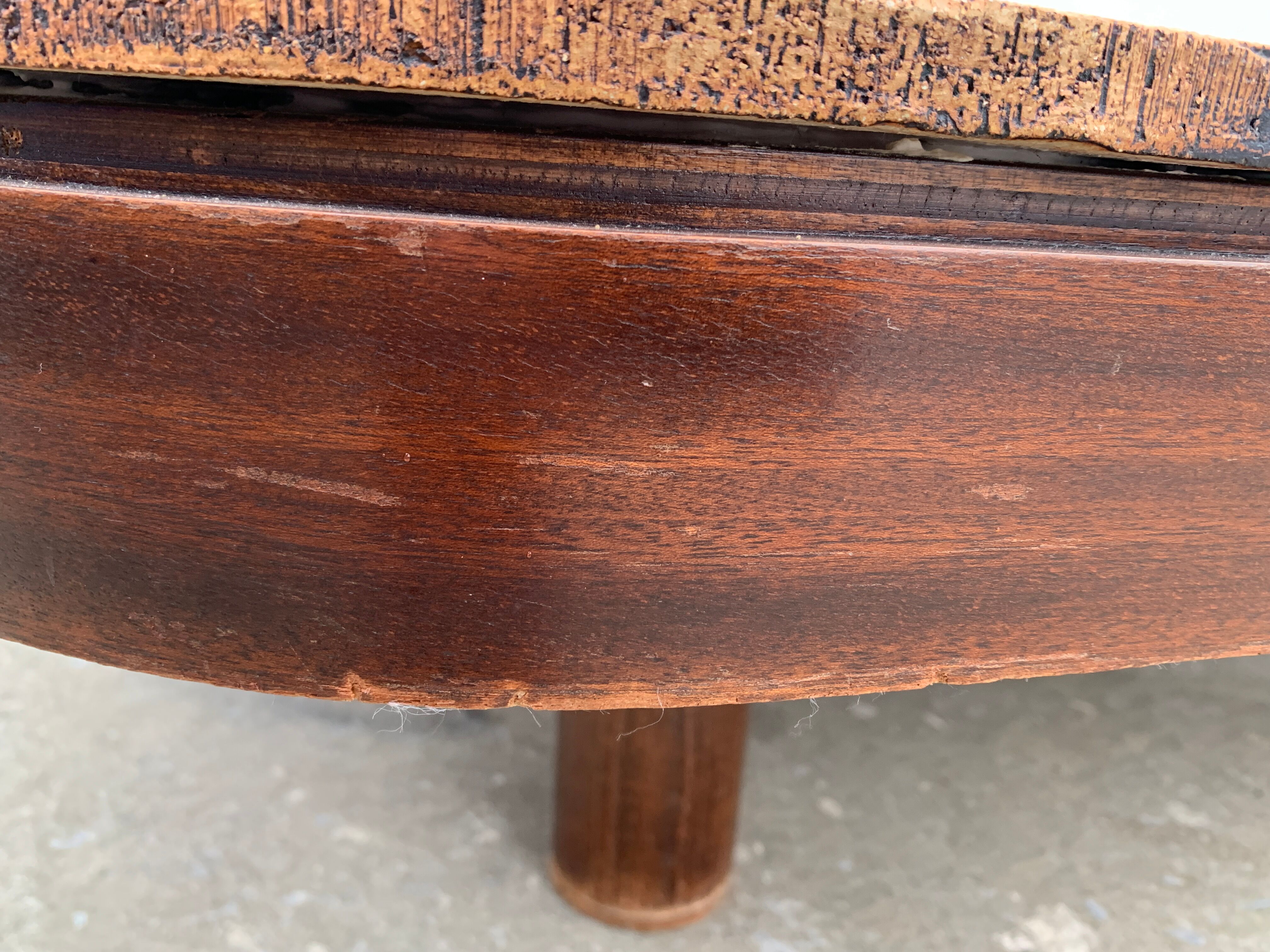 Ceramic coffee table signed Roger Capron and wood, Mambo model of the 1970s
