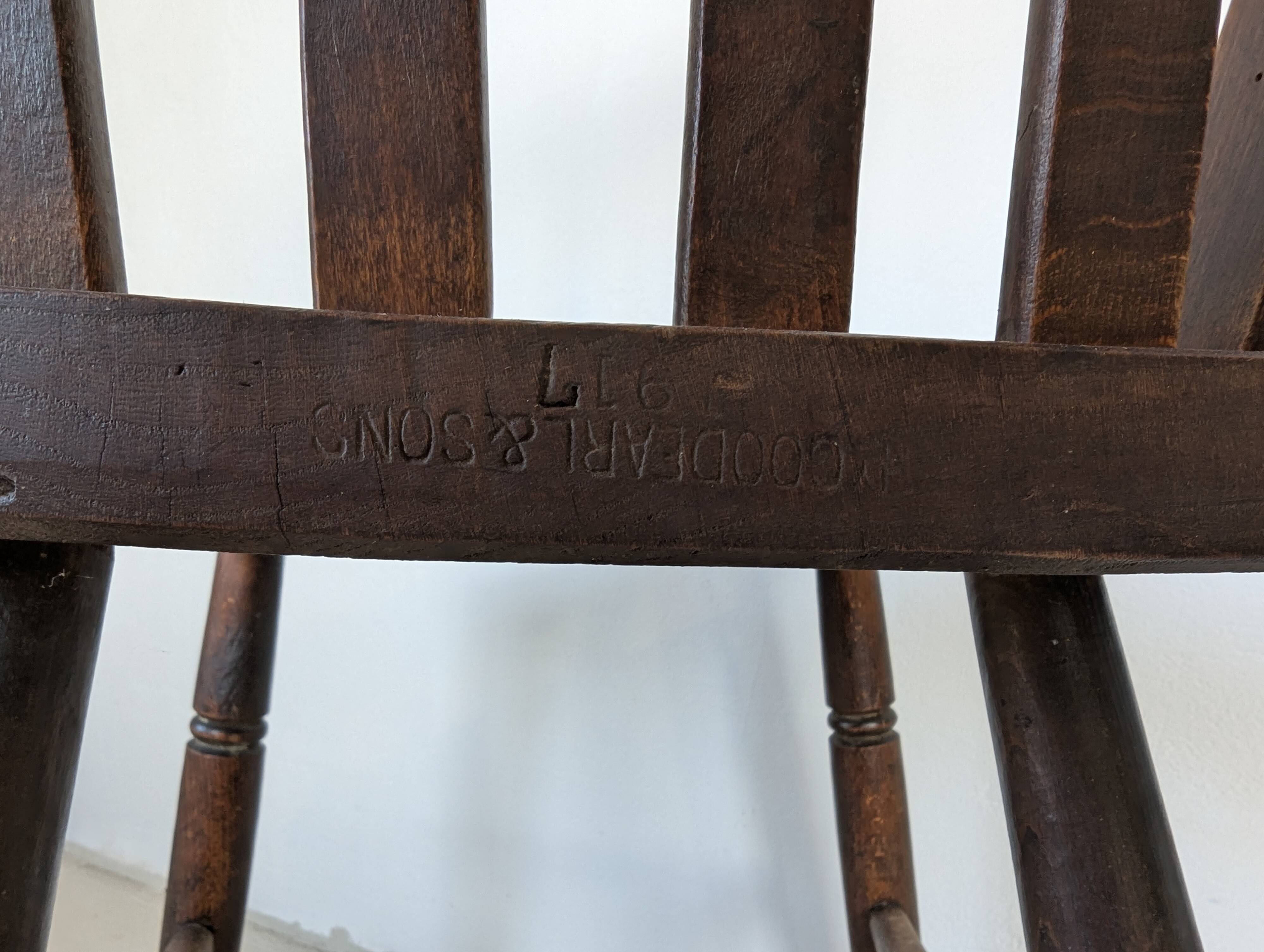 English Windsor chair 1917