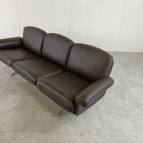 Canapé De sede DS31 en cuir marron, années 1970