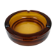 Ashtray glass amber, Italy, 1970