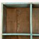 Bookcase 10 Burmese teak lockers with blue patina