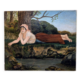 By the river