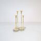 Set of 4 mid-century candle holders Ystad Metall, Sweden, 1950s