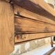 Solid oak drapery farmhouse table 2m5 XL