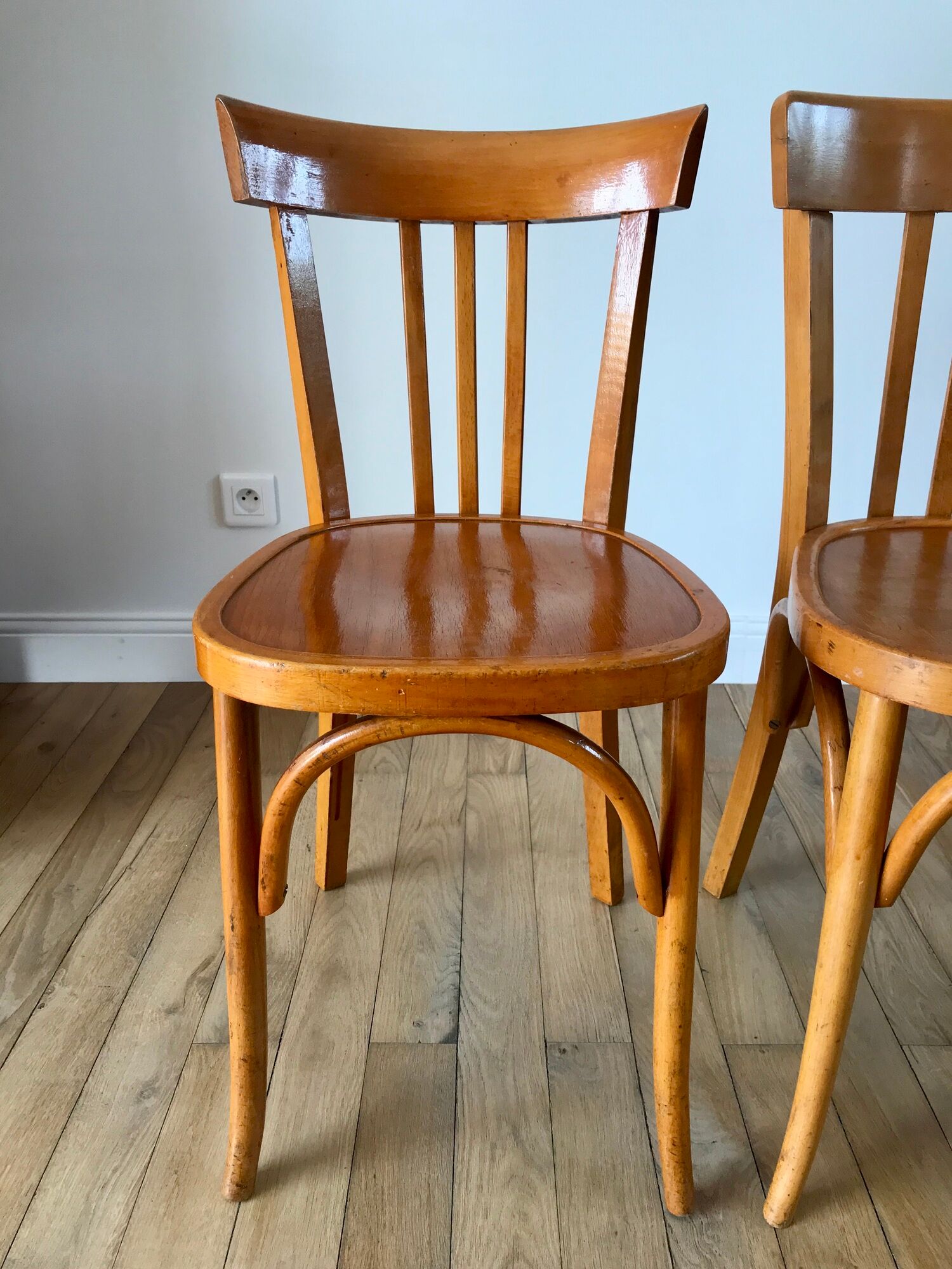 Set of 3 Luterma bistro chairs 50s
