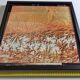 Framed Satellite Photograph - Landsat Image 1980, 42 x 42 cm