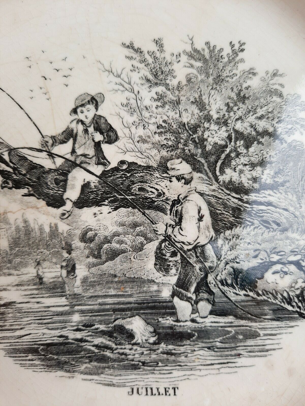 Digoin Sarreguemines Plate in July