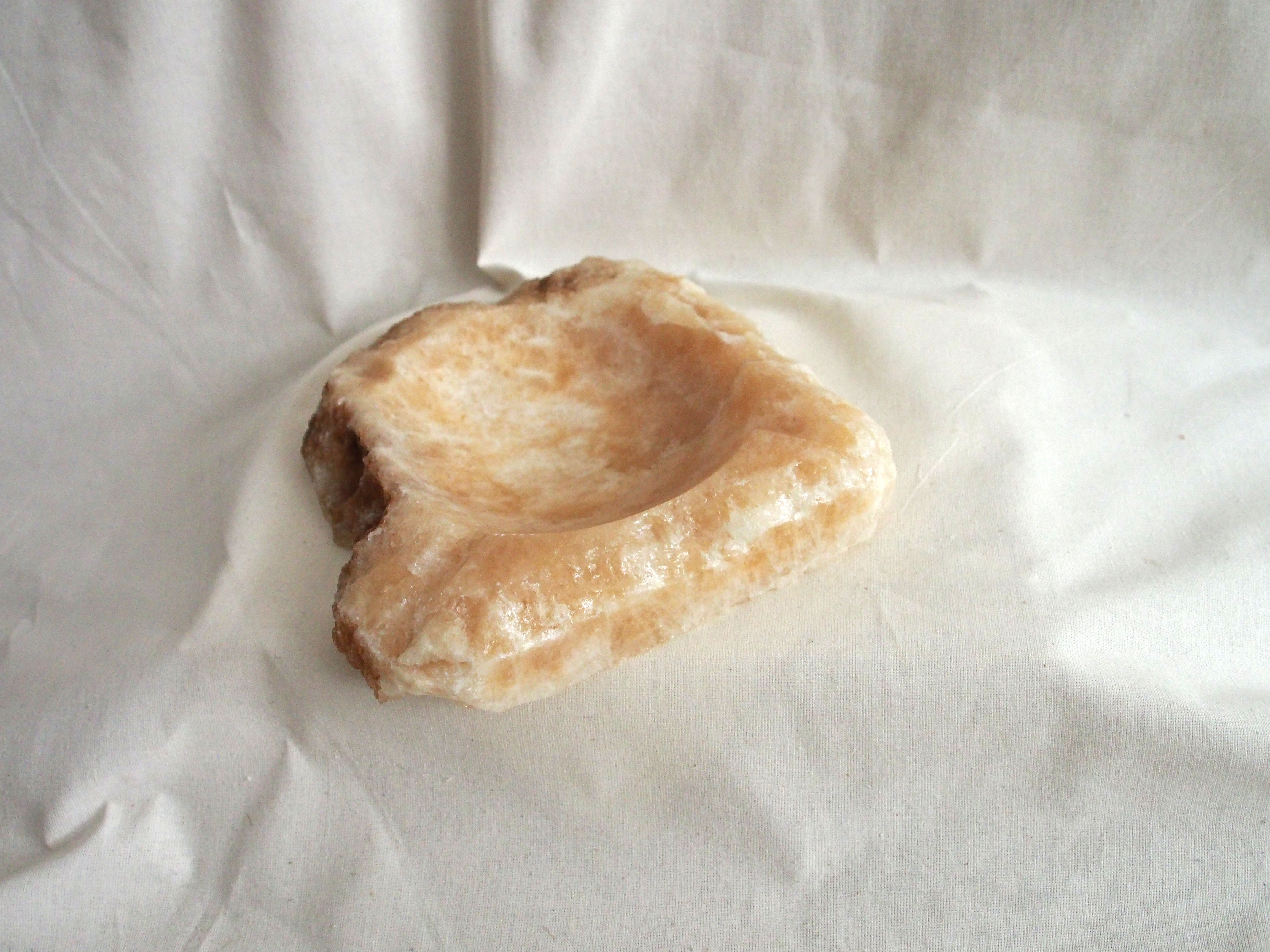 Marbled stone ashtray