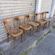 (Lot) 5 Anciennes Chaises Bistrot