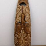 Hand carved wooden African tribal mask