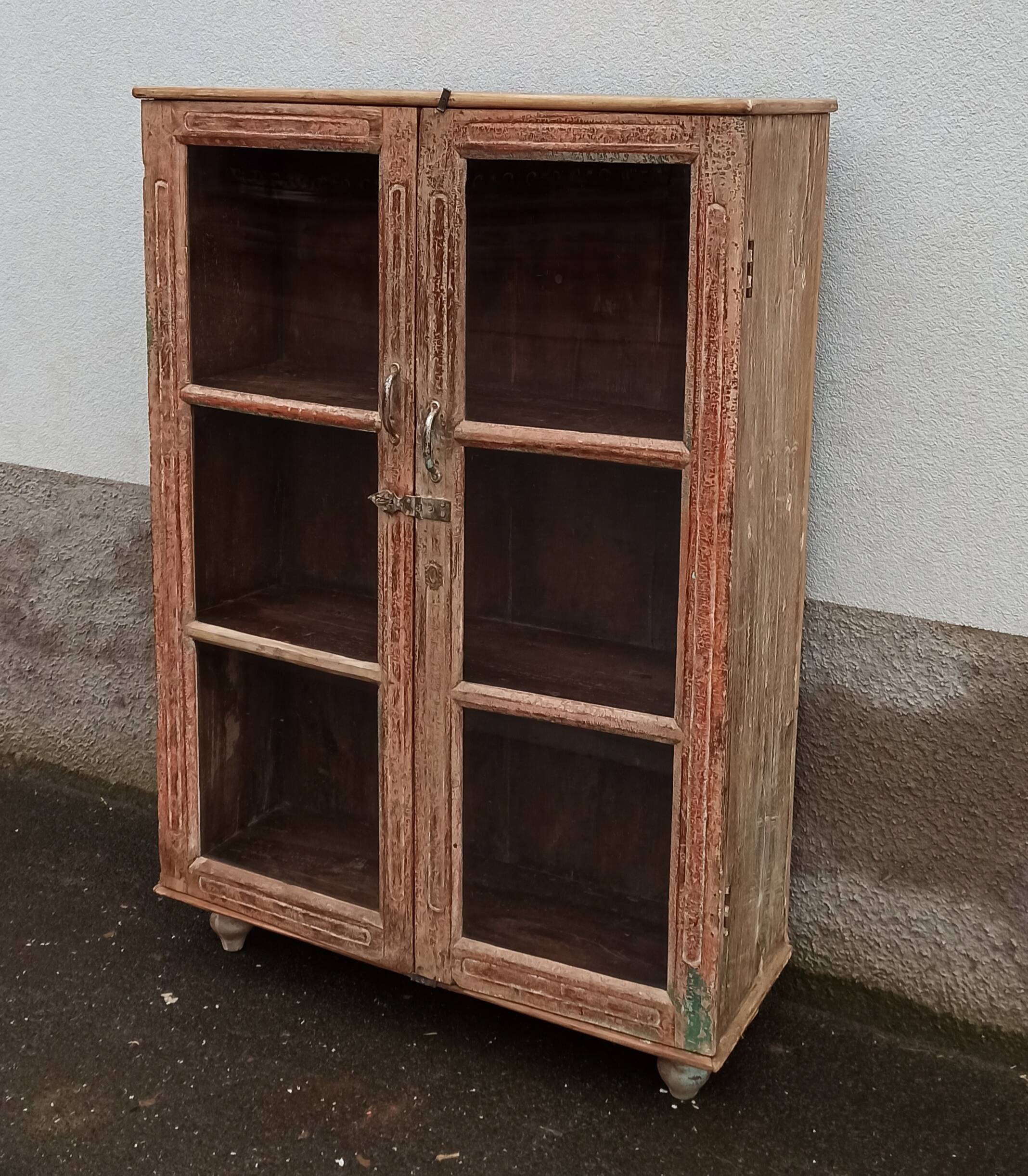 Old glass cabinet