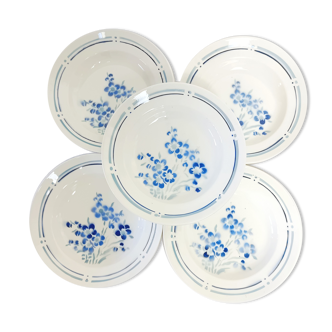 Set of 5 Longchamp plates