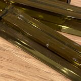 5 knife holders in smoked glass