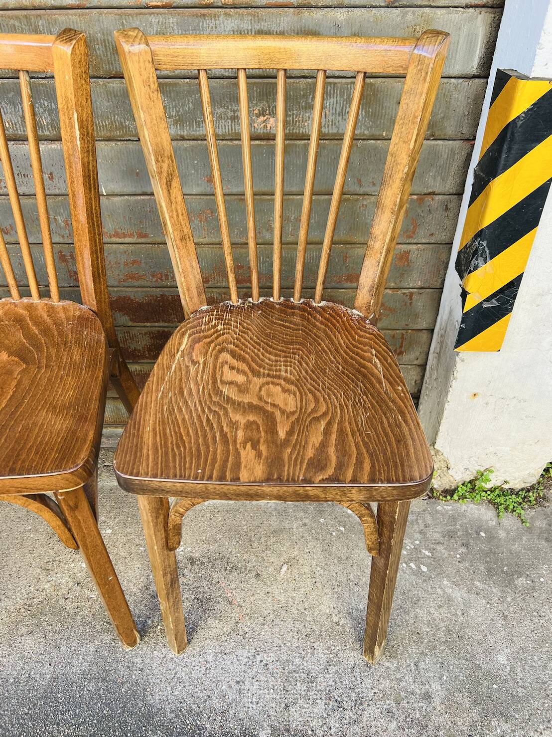 (Lot) 4 Chaises Bistrot Baumann n° 84
