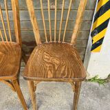 (Lot) 4 Chaises Bistrot Baumann n° 84