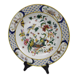 Round earthenware dish from Gien XIXth Horn of Abundance