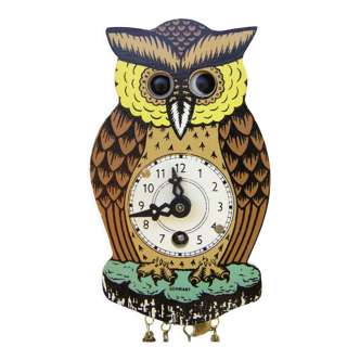 Pendule hibou yeux mobiles