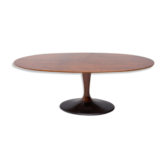 Vintage oval coffee table from Czechoslovakia, 1970´s
