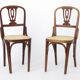 Set of 2 Vintage Bentwood Dining Chairs | Austria 1930s–50s | Beechwood