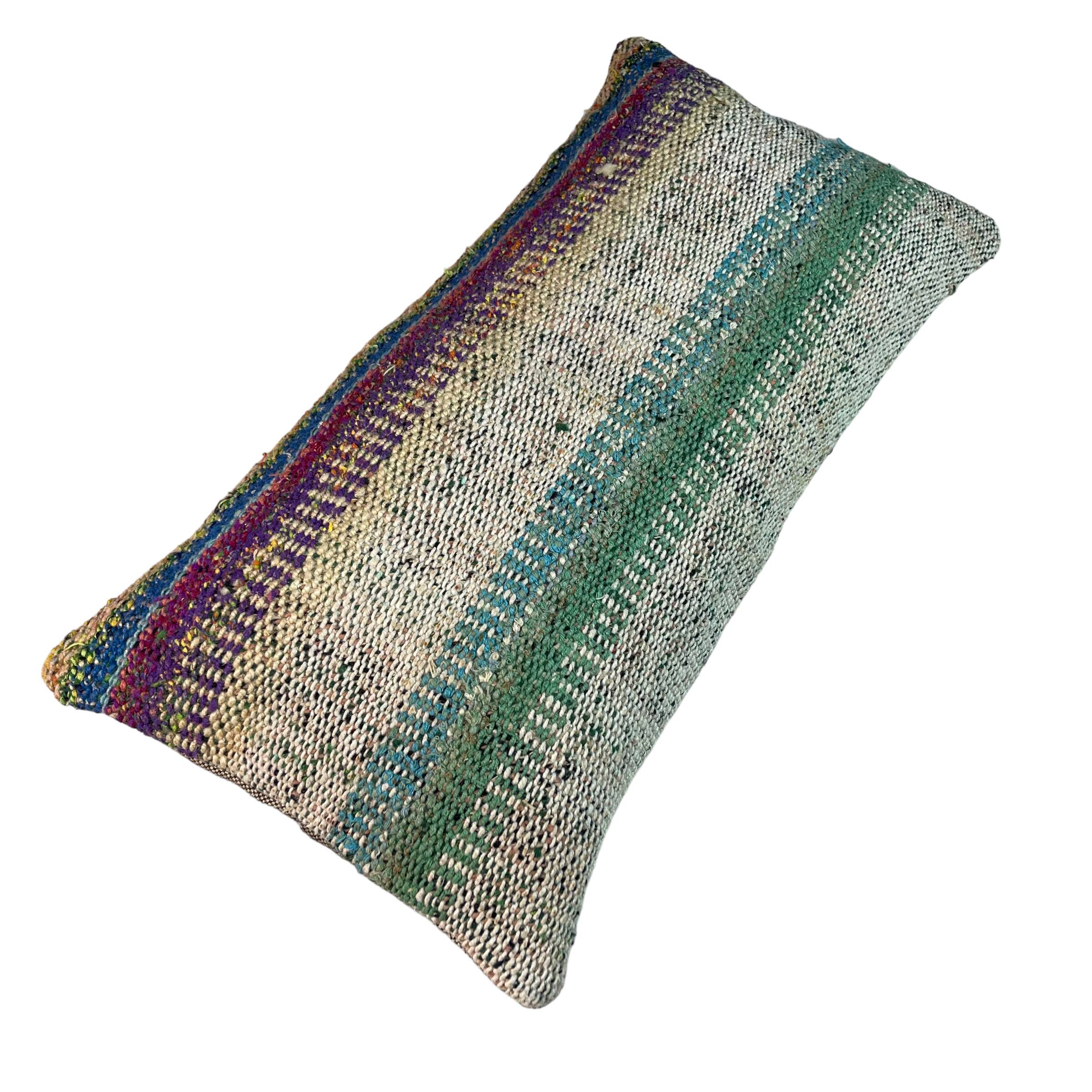 Housse de coussin kilim turc vintage, 30 x 60 cm
