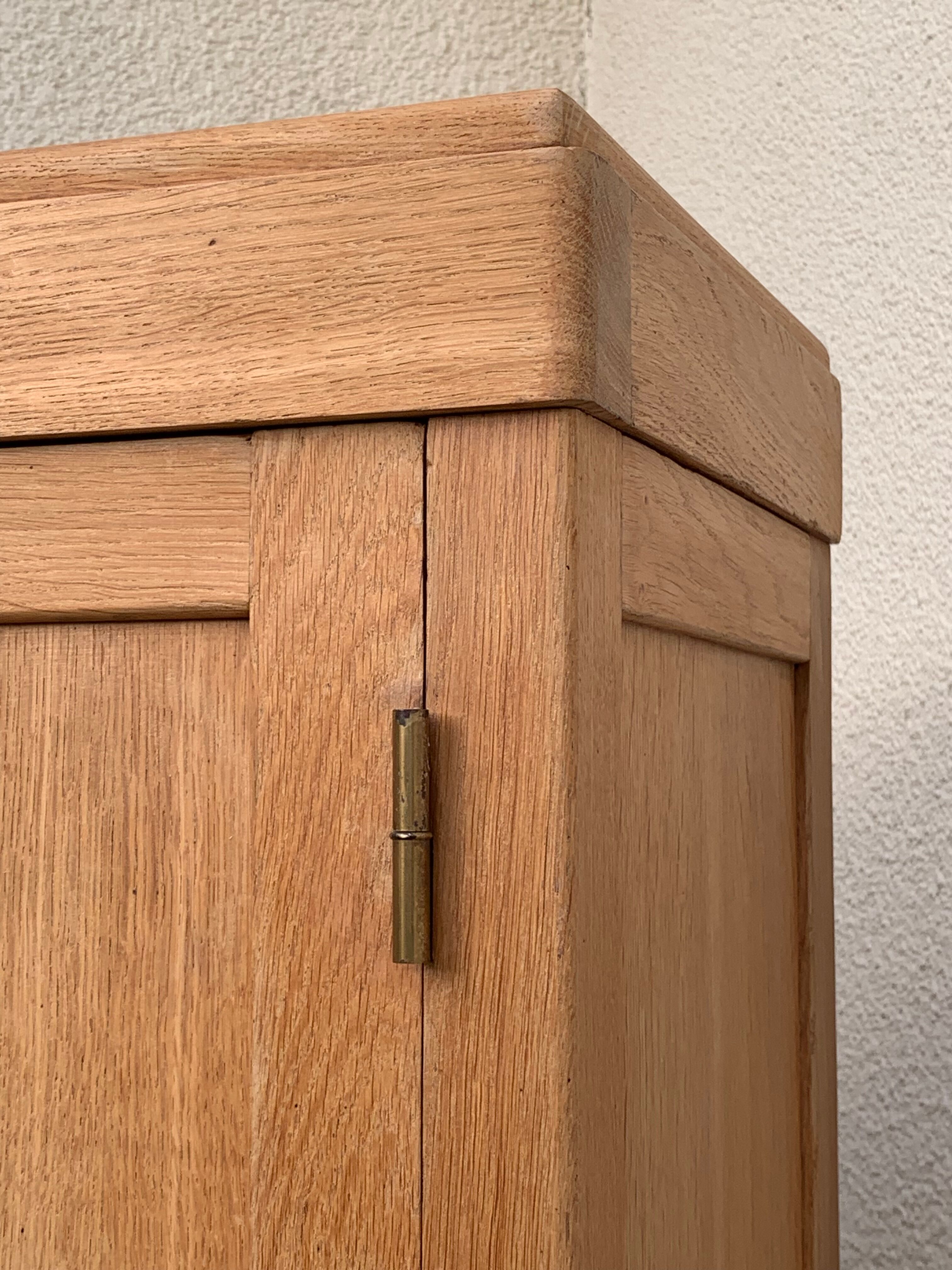 Parisian wardrobe solid oak raw 1940