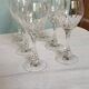 6 crystal wine glasses