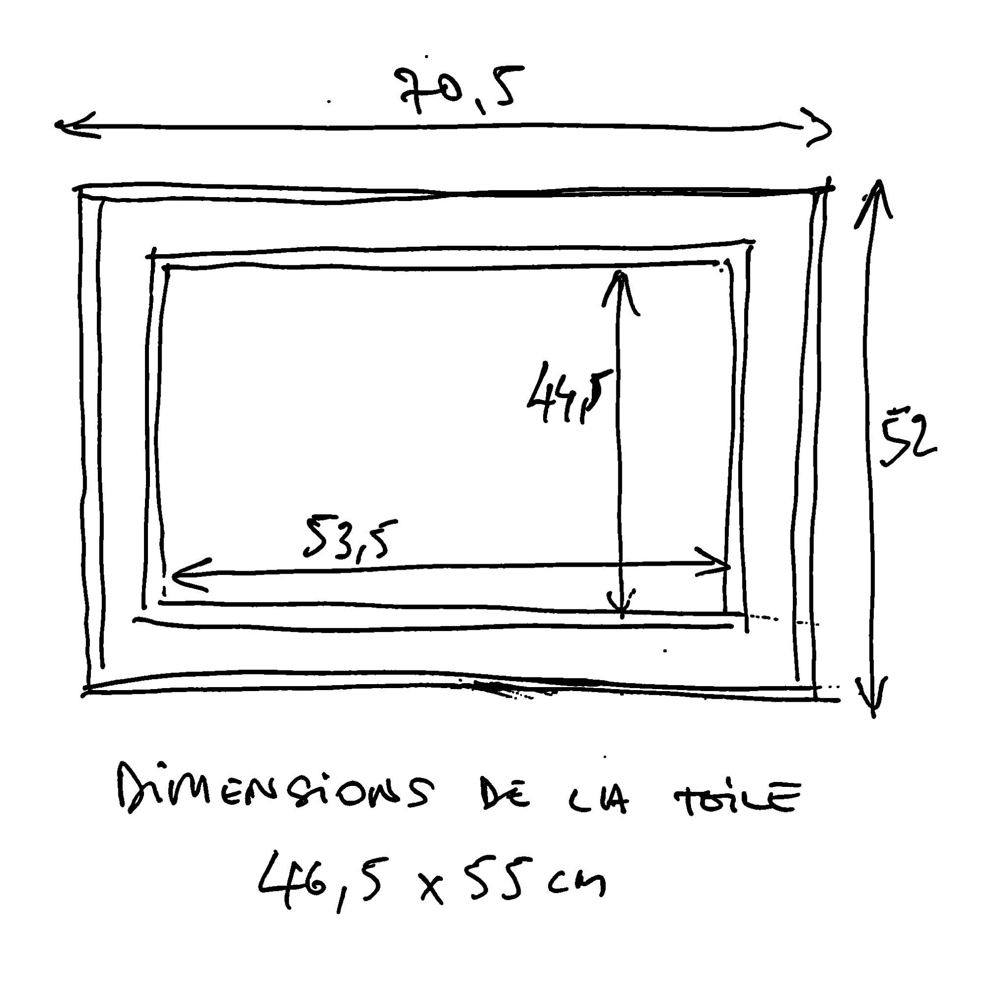 Oil painting Port of Honfleur signed