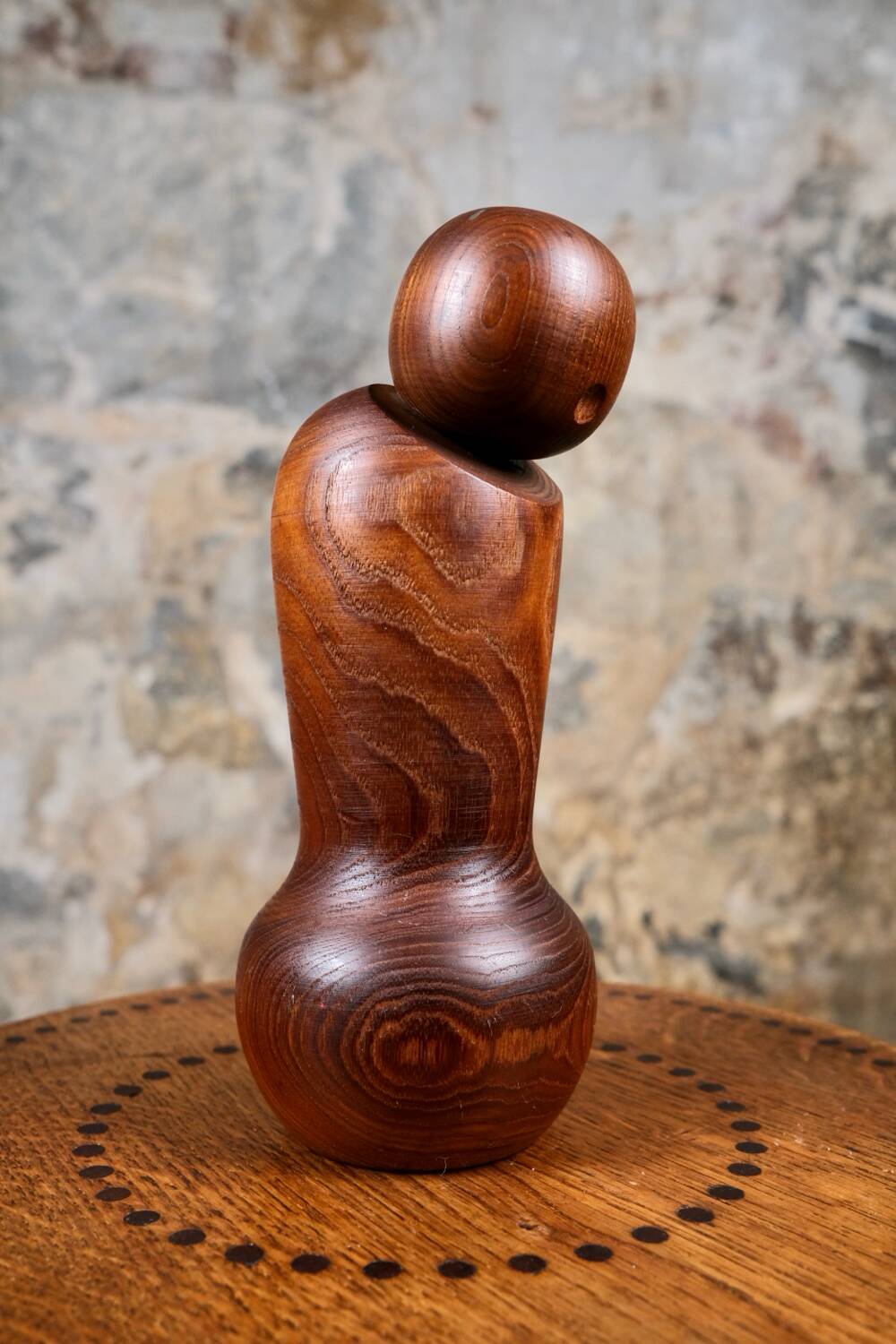 Minimalist kokeshi, by Harumine, Japan, 1960s