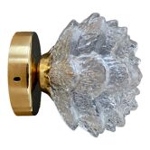 Vintage glass globe wall lamp in the shape of a flower