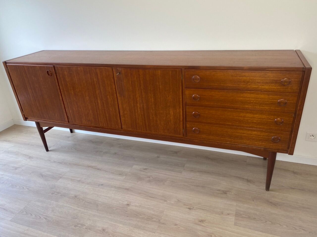 Scandinavian teak row