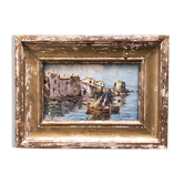 Tableau "Retour au port de St Tropez 1930"