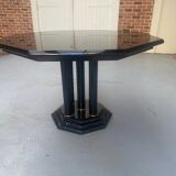 Vintage black lacquered table