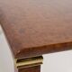 Vintage italian burl wood dining table from gdm, 1980’s