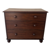 English mahogany commode