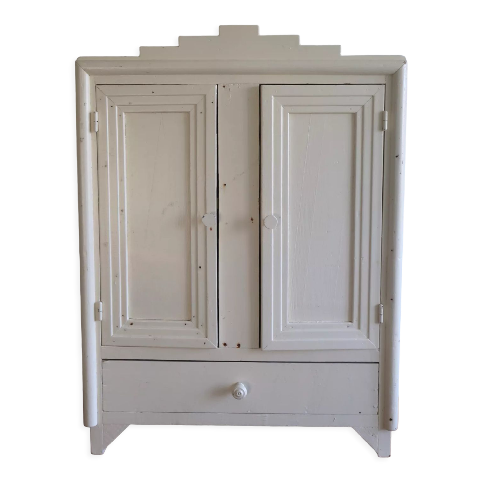 Kitchen cabinet or pharmacy in art deco wood