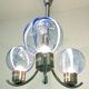 Light Blue Murano Glass Mod "Membrana" Chandelier by Toni Zuccheri