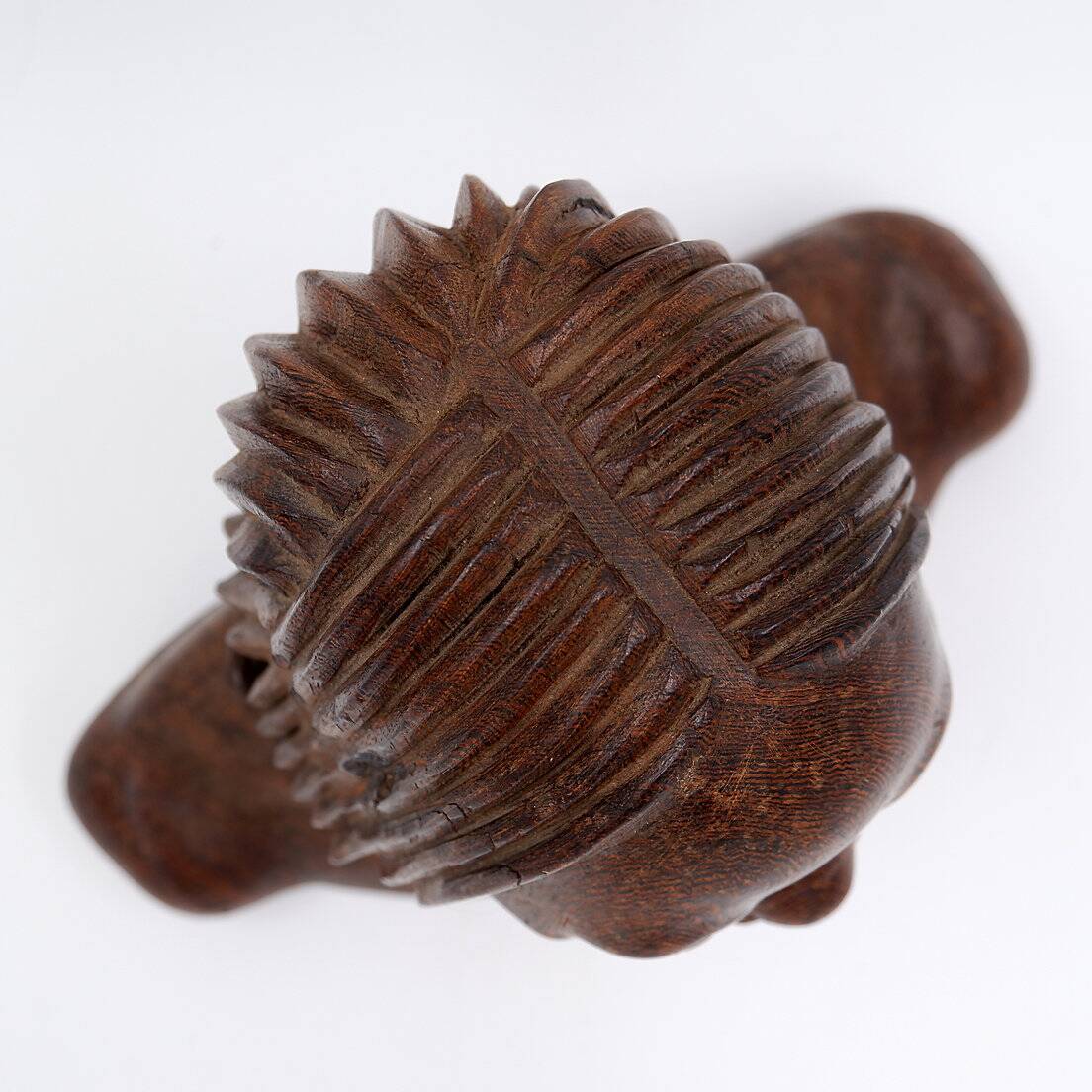 African bust of Joseph Bansimba carved in wenge - 20th century