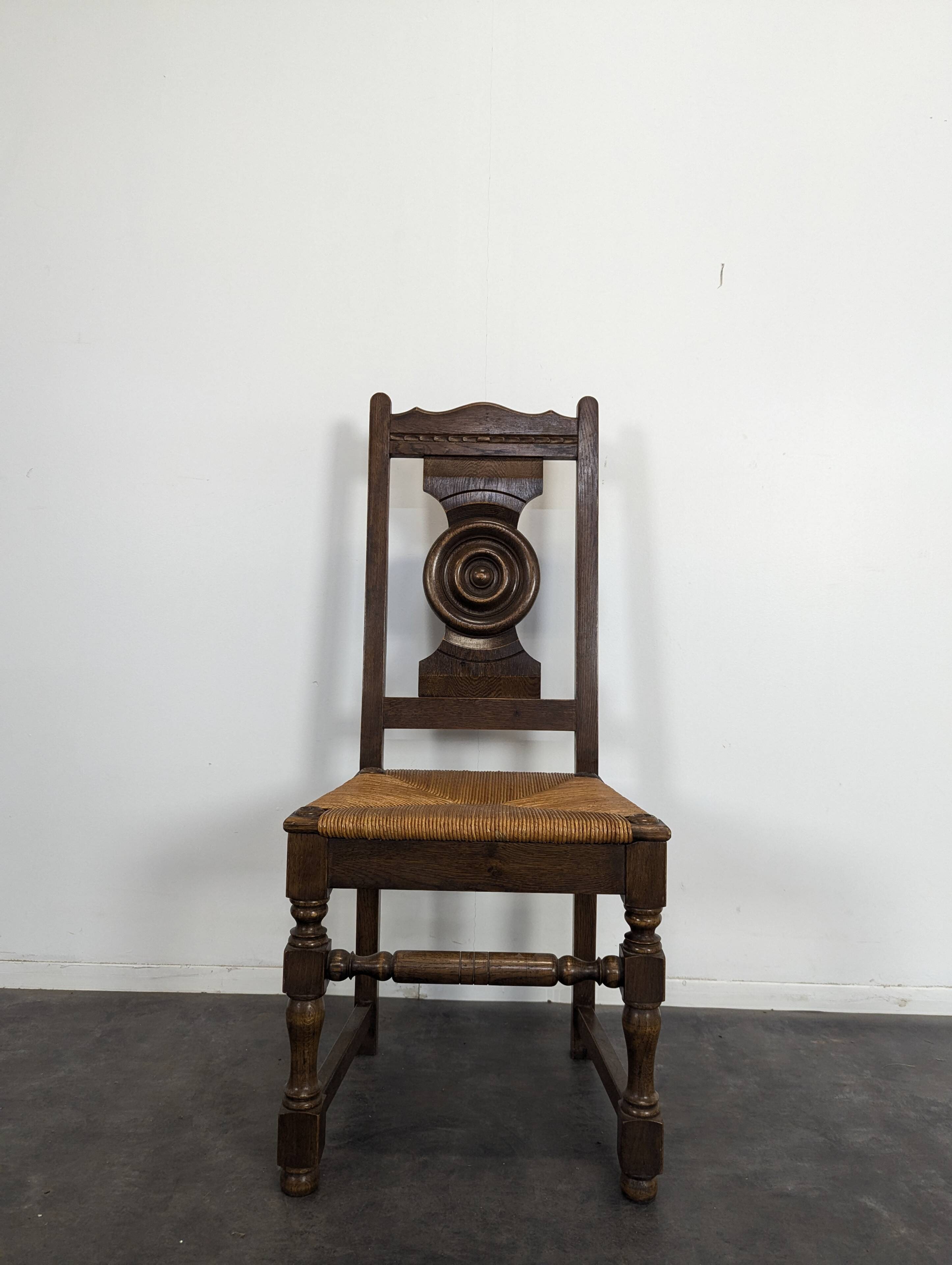 Set of 6 brutalist chairs