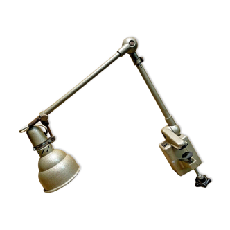 Ancienne lampe d'atelier lumina usine vintage an 50's 60's, deco loft xxeme