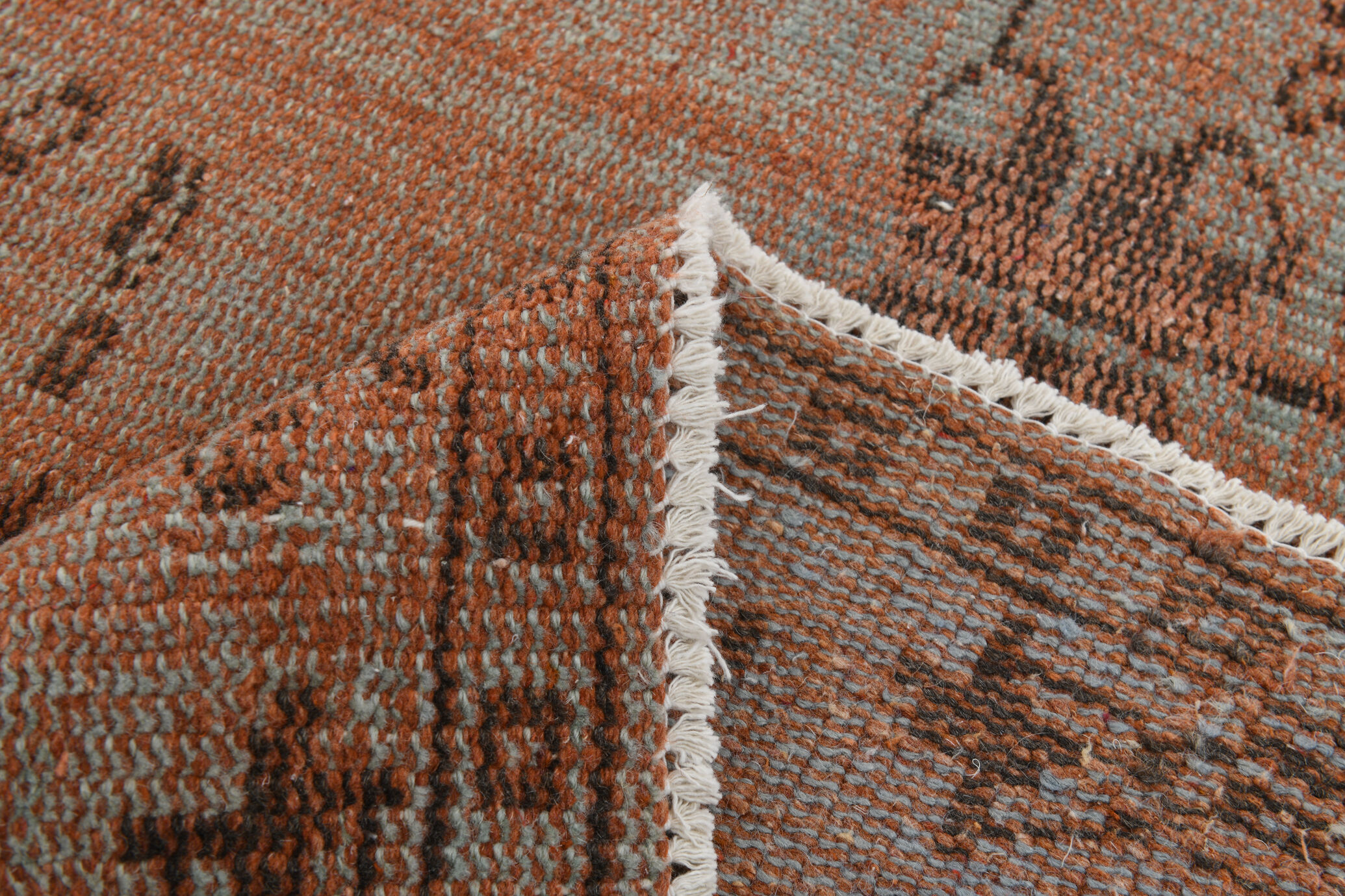 5x9 overdye vintage persian rug, 279x167cm