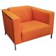 Enrico Franzolini Steel 2000 Orange Armchair for Moroso, Italy