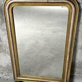 Miroir - trumeau doré et argenté Louis Philippe