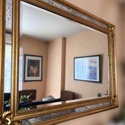 Exceptional large mirror with shutters by Deknudt – Hollywood Regency style (198