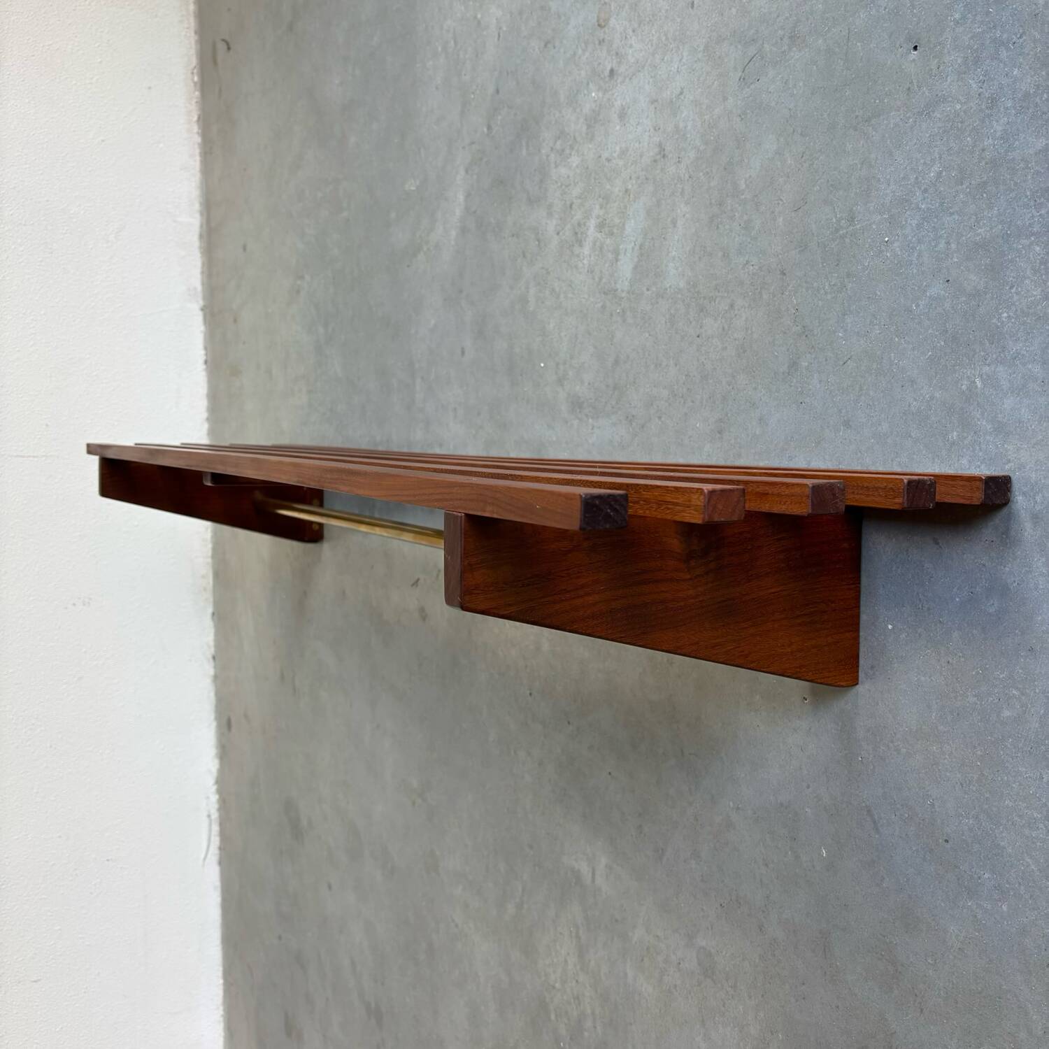 Vintage Danish coat rack teak